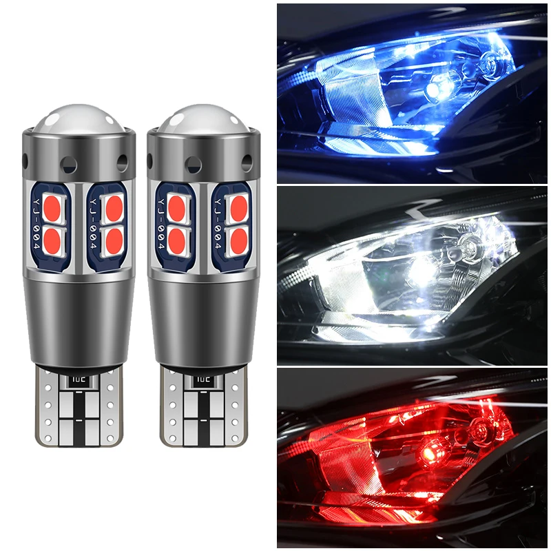 2 Pcs Car T10 Width Indicator Light Highlight Decoding Driving Light Reading Light License Plate Light Motorcycle Light 12V/W5W
2 Pcs Car T10 Width Indicator Light Highlight Decoding Driving Light Reading Light License Plate Light Motorcycle Light 12V/W5W