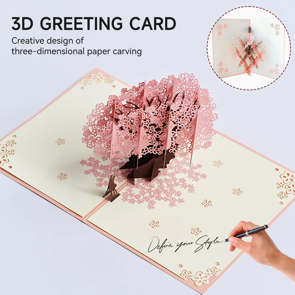 

3D открытка для влюбленных с конвертом на День святого Валентина, поздравительные открытки для пар, жены, мужа, подарки ручной работы