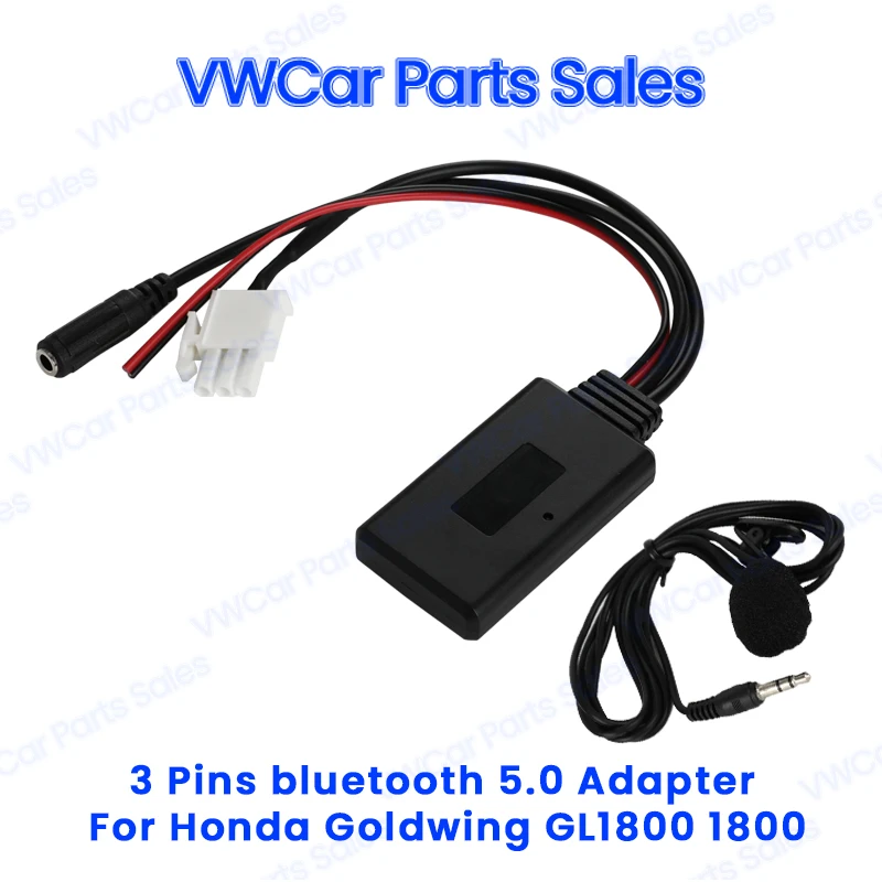 

Bluetooth 5.0 Module Receiver Adapter Radio Stereo AUX Cable Adapter 3 Pins For Honda Goldwing GL1800