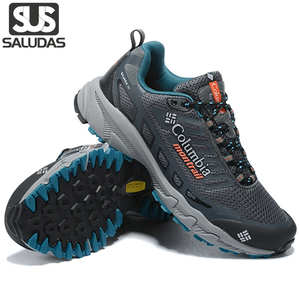 

SALUDAS Men's Sports Shoes Anti-skid Wear-resistant Mountaineering Hiking Shoes Light Breathable Walking Outdoor Travel Sneakers