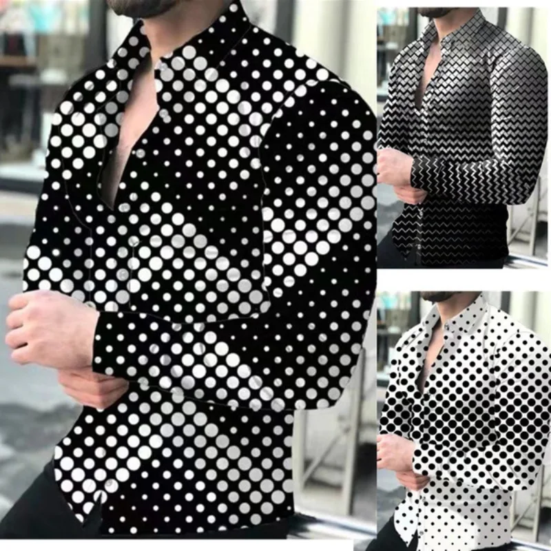 Men Long Sleeve 3d Gradient Print Shirts for Mens Social Luxury Man Designer Clothes Fashionable Elegant Classic Fashion
Men Long Sleeve 3d Gradient Print Shirts for Mens Social Luxury Man Designer Clothes Fashionable Elegant Classic Fashion