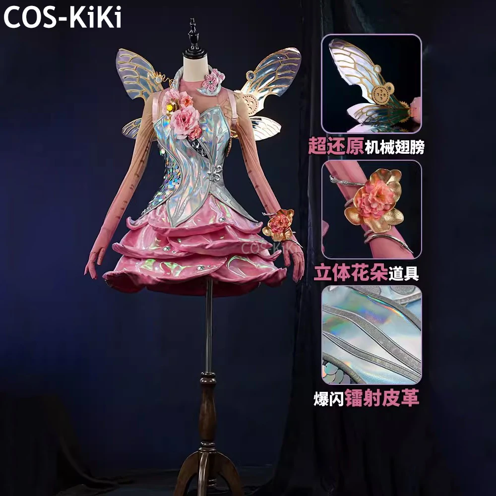 

COS-KiKi Anime Identity V Tracy Reznik Mechanic Flowers That Won't Wilt Game Suit Cosplay Costume Halloween Party Outfit Women
