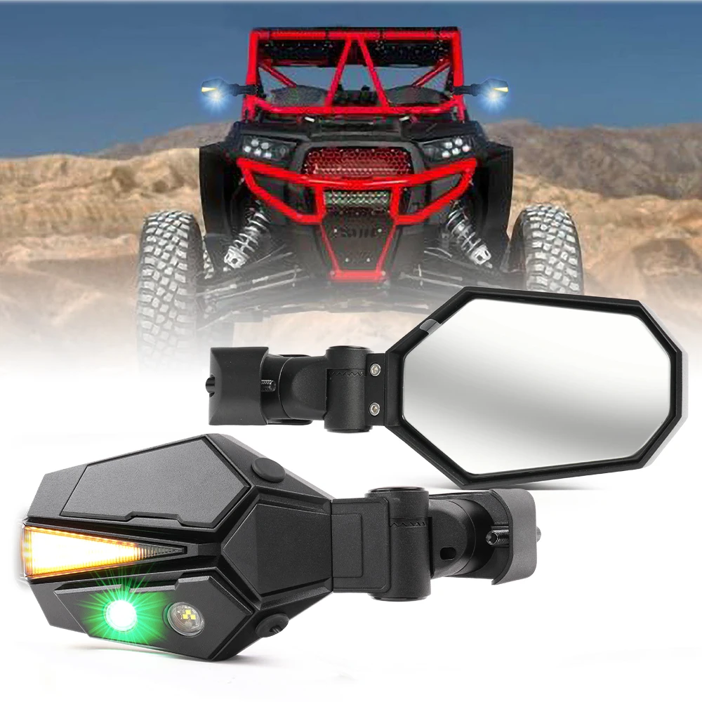 Universal UTV Rearview Lighted Mirros 1.5 2 inch Roll Bar ATV UTV Parts Polaris Accessories UTV Led Side Mirrors With Turn Light
Universal UTV Rearview Lighted Mirros 1.5 2 inch Roll Bar ATV UTV Parts Polaris Accessories UTV Led Side Mirrors With Turn Light