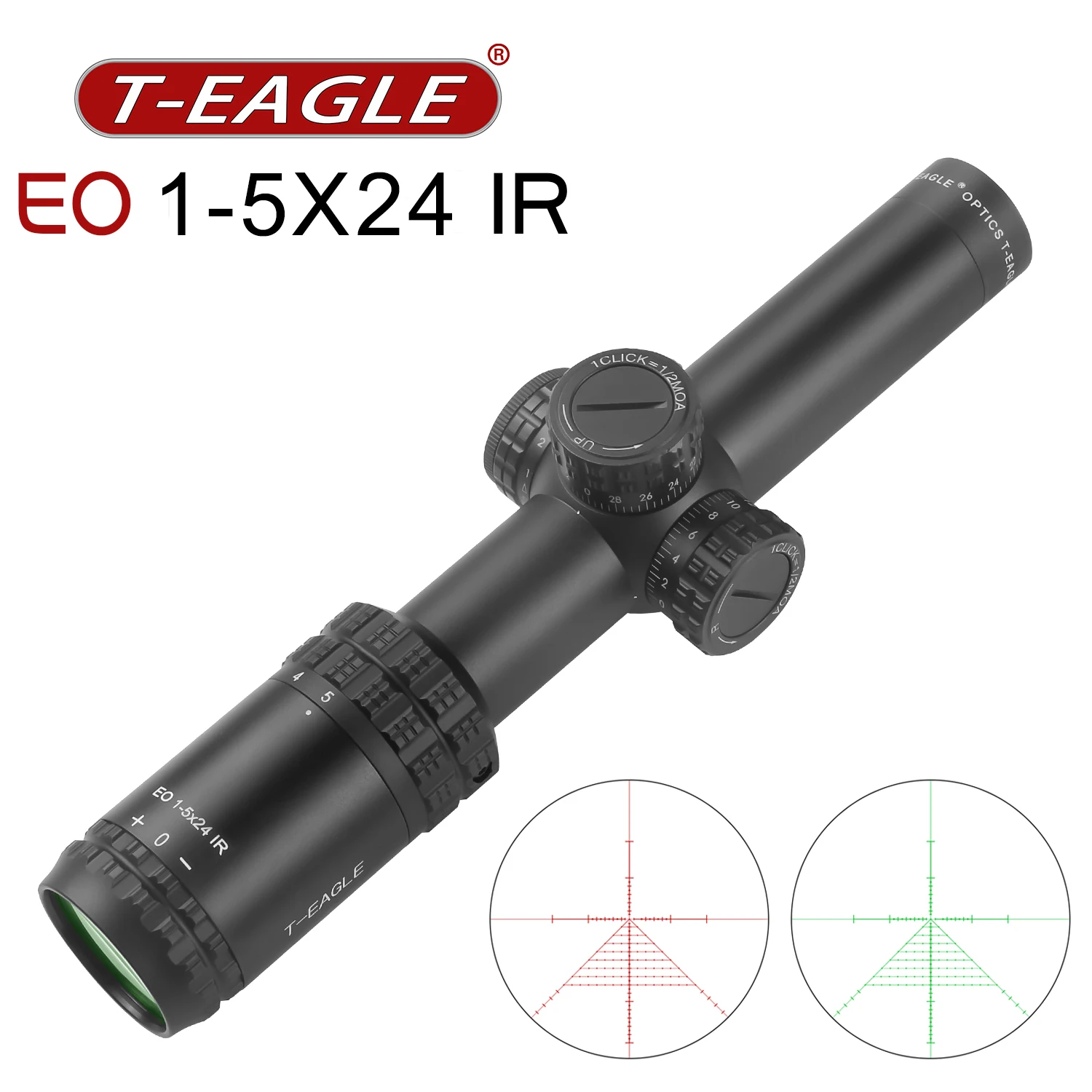 

Тактический Оптический прицел TEAGLE EO 1-5X20, Коллиматор для охотничьей винтовки, пневматический прицел для страйкбола