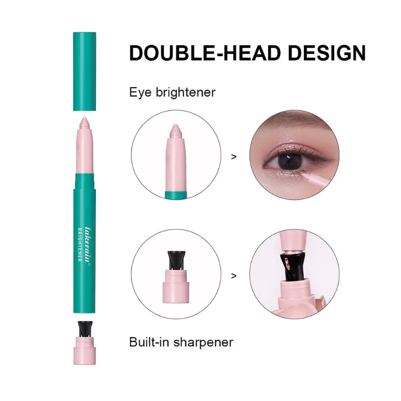 

Lakerain Lazy Eye Eyeshadow Pen Brightening Fine Shimmer Pearl Waterproof Sleeper Silkworm Pen Eye Highlighter luxury makeup