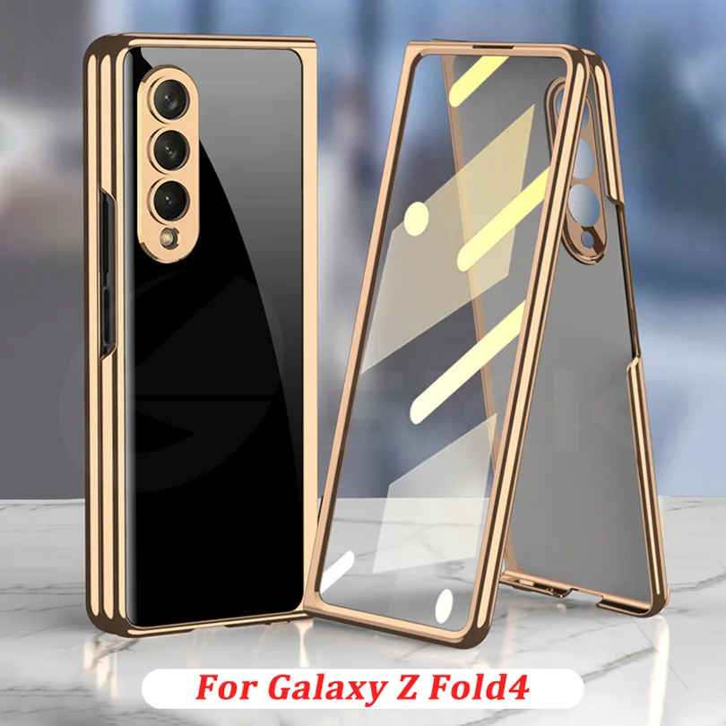 Роскошный стеклянный чехол GKK с покрытием для Samsung Galaxy Z, Складывающийся в 4 раза, с закаленным стеклом, чехол для Galaxy Z, Fold4, пластиковый жесткий чехол
Роскошный стеклянный чехол GKK с покрытием для Samsung Galaxy Z, Складывающийся в 4 раза, с закаленным стеклом, чехол для Galaxy Z, Fold4, пластиковый жесткий чехол