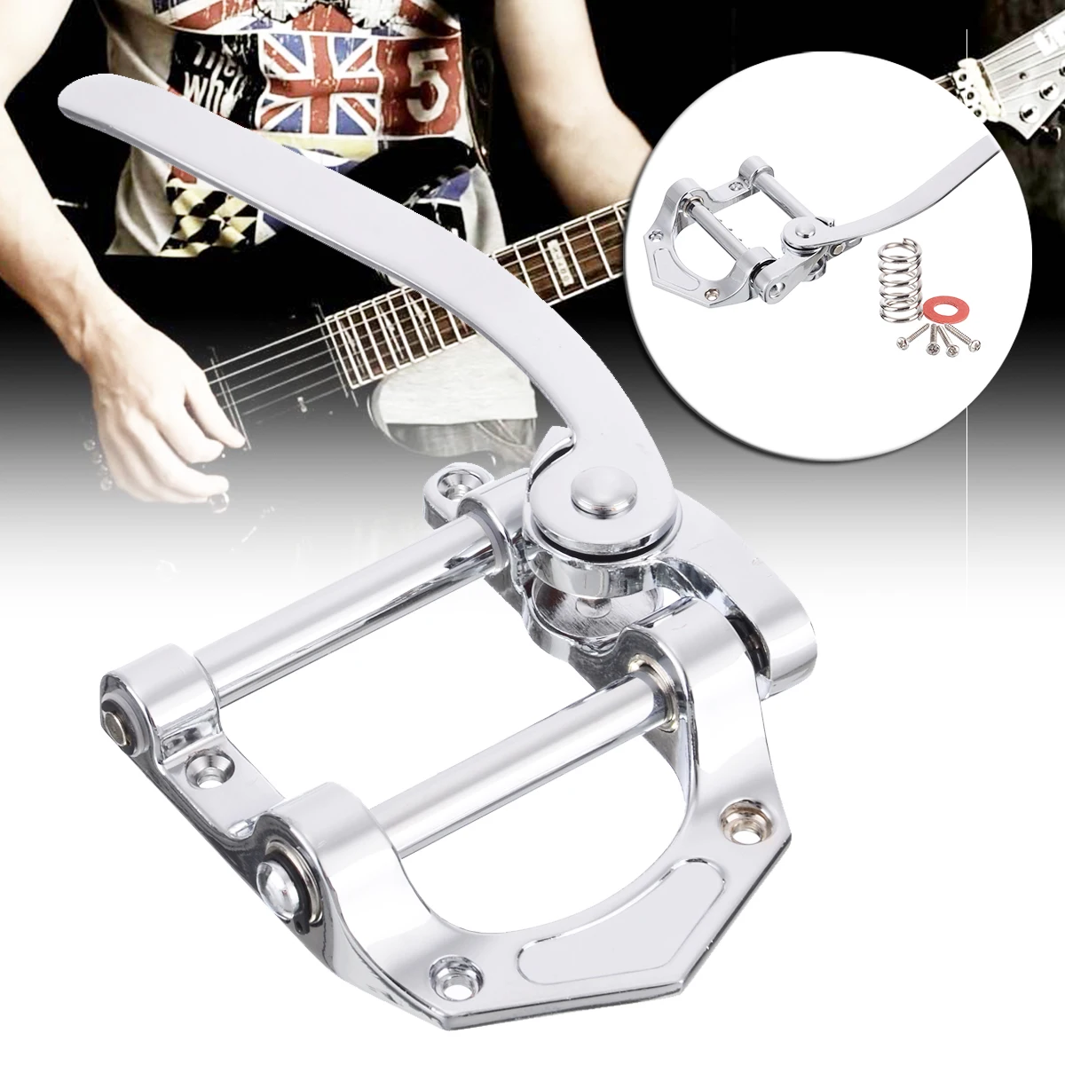 Horseshoe B5 Style Tailpiece Tremolo Unit Vibrato For SG LP Tele Electric Guitar Accessories Metal Musical Instruments Parts
Horseshoe B5 Style Tailpiece Tremolo Unit Vibrato For SG LP Tele Electric Guitar Accessories Metal Musical Instruments Parts