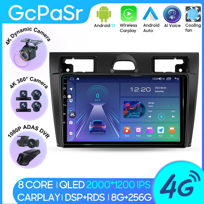 Car Radio Android 13 For Ford Fiesta Mk VI 5 Mk5 2002 - 2008 GPS Navigation Video Auto Stereo Player Screen No 2din 4G Wifi DVD
Car Radio Android 13 For Ford Fiesta Mk VI 5 Mk5 2002 - 2008 GPS Navigation Video Auto Stereo Player Screen No 2din 4G Wifi DVD