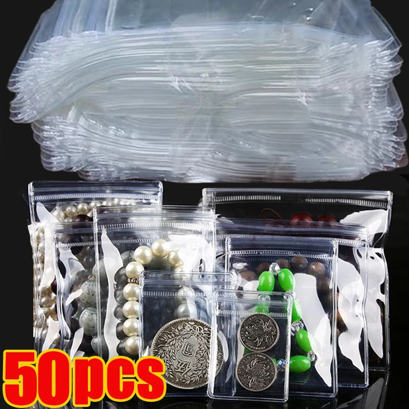 

Jewelry Storage Bag Desktop Drawer Organizer Necklace Bracelet Holder Pouch Earring Transparent Display Case Retail Packaging