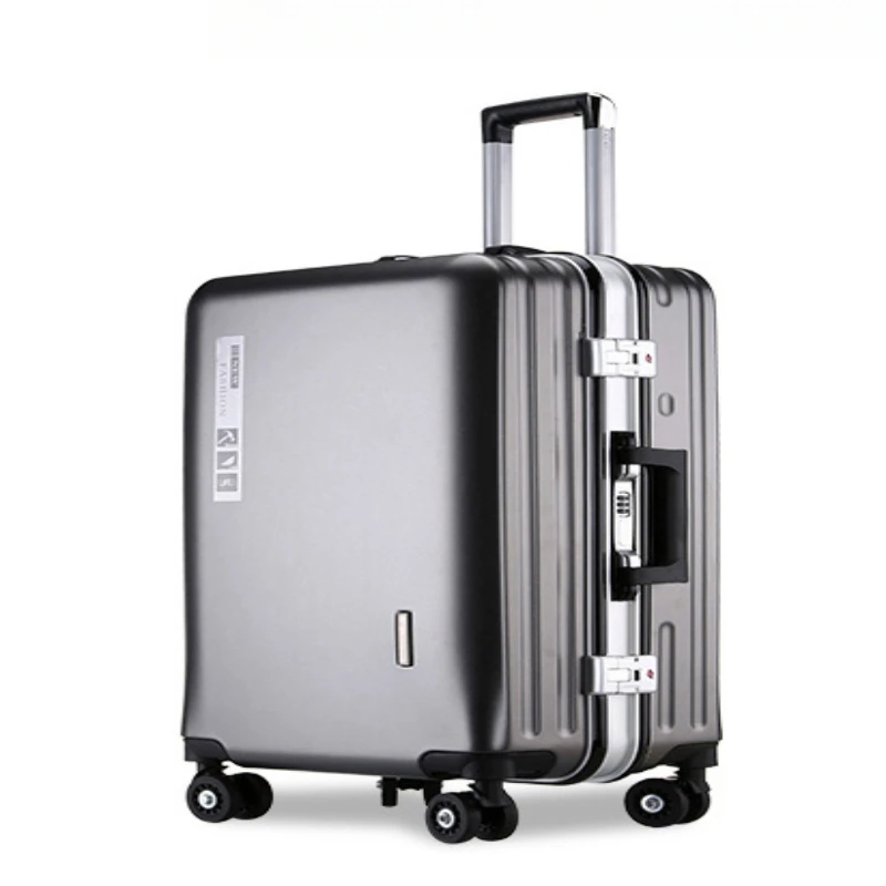 

Trolley suitcase 20"22"24"26" inch Aluminum Frame Luggage Men's and Women's Password Travel case with wheels Carry-on suitcase