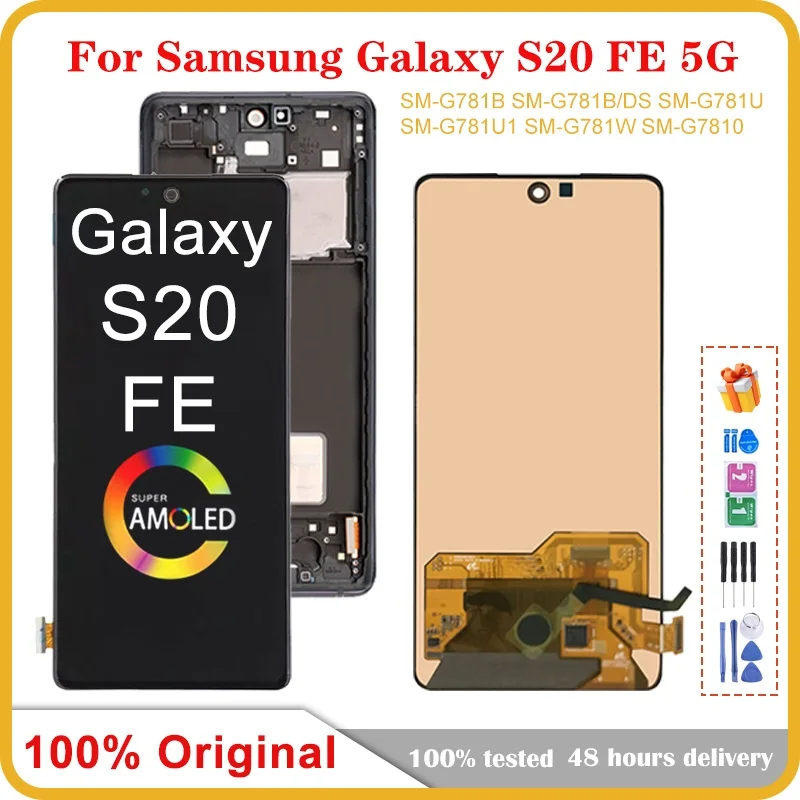 Original AMOLED For Samsung Galaxy S20 FE LCD Display G781B G781U G781B/DS Display Touch Screen Digitizer For Samsung S20FE LCD
Original AMOLED For Samsung Galaxy S20 FE LCD Display G781B G781U G781B/DS Display Touch Screen Digitizer For Samsung S20FE LCD