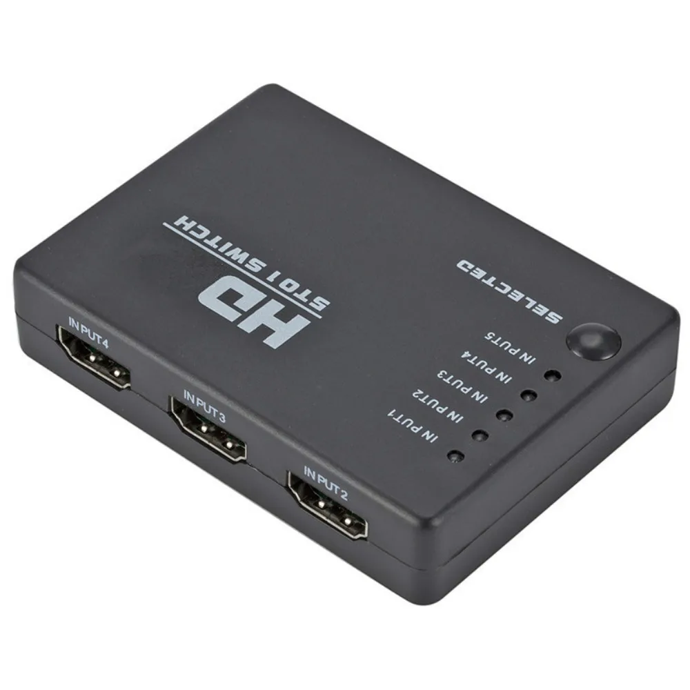

Video Converter 5 in1 HDMI Switcher Splitter Hub 5 in 1 Out 5 Port HDMI-compatible Switch HD 1080p Selector