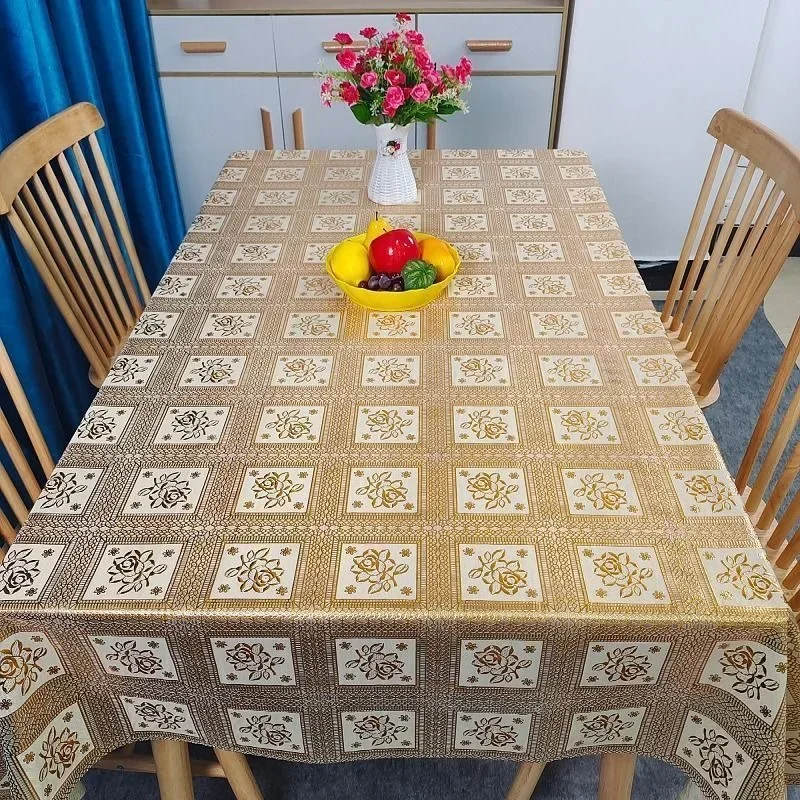 

Waterproof, oil-proof, anti-scalding, no-wash table mat, rectangular tablecloth J3408