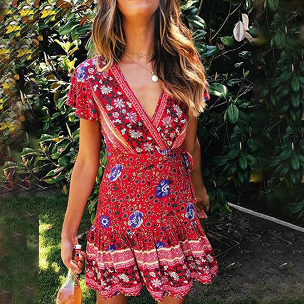 Comfortable Daily Holiday Womens Dress Short Dress Polyester Print Regular Short Dress Short Sleeve Slight Strech
Comfortable Daily Holiday Womens Dress Short Dress Polyester Print Regular Short Dress Short Sleeve Slight Strech