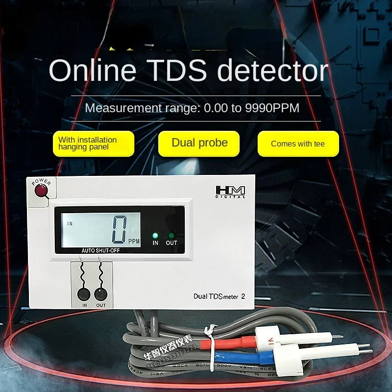Quality Monitor 0-9990PPM DM-2 Commercial Dual In-Line TDS Monitor Digital Water Quality Tester TDS Meter IN/OUT Water
Quality Monitor 0-9990PPM DM-2 Commercial Dual In-Line TDS Monitor Digital Water Quality Tester TDS Meter IN/OUT Water