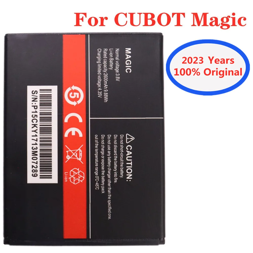 2023 год, 100% Оригинальная батарея CUBOT для CUBOT Magic, 2600 мАч, умная фотобатарея, батареи + номер отслеживания 
2023 год, 100% Оригинальная батарея CUBOT для CUBOT Magic, 2600 мАч, умная фотобатарея, батареи + номер отслеживания