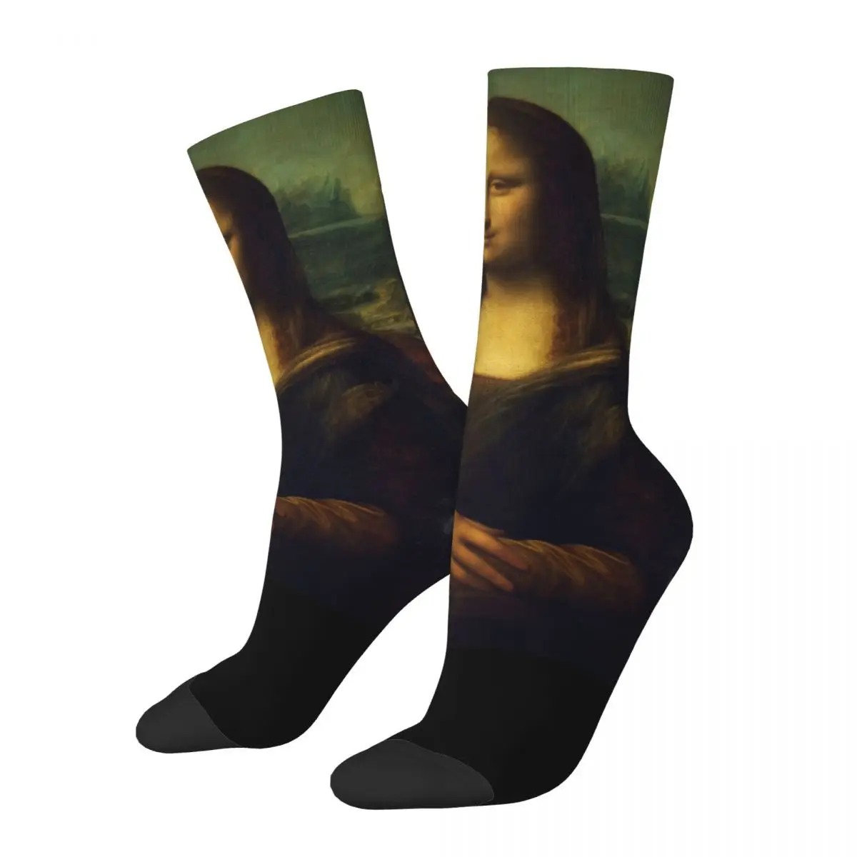 Da Vinci Mona Lisa Design Theme Socks Merchandise for Male Breathable Dress Socks
Da Vinci Mona Lisa Design Theme Socks Merchandise for Male Breathable Dress Socks