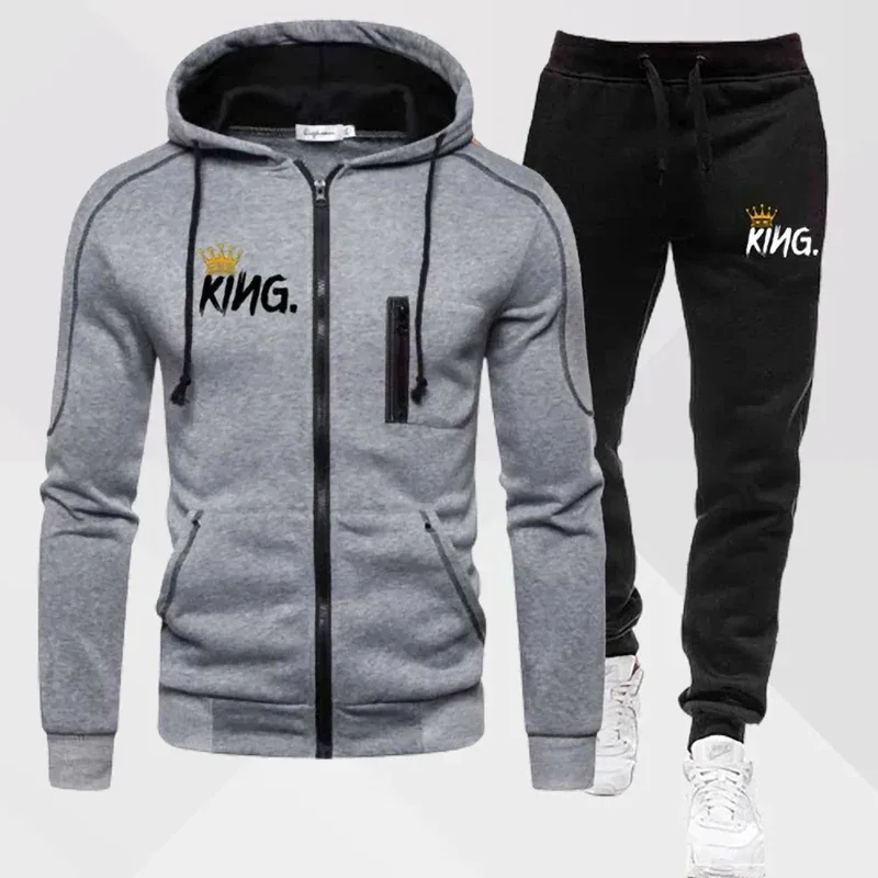Men's Hooded Sweatshirt Sets New Zipper Jacket + Sweatpants Outfits Jogger Tracksuit Male Streetwear Autumn Winter Man Clothes
Men's Hooded Sweatshirt Sets New Zipper Jacket + Sweatpants Outfits Jogger Tracksuit Male Streetwear Autumn Winter Man Clothes