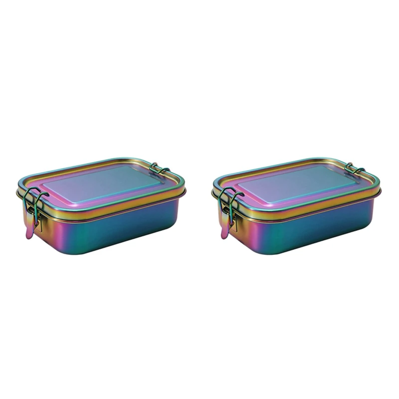 2X Stainless Steel Bento Box Leakproof Metal Lunch Box With Removable Divider Lunch Box For Children And Adults(Rainbow)
2X Stainless Steel Bento Box Leakproof Metal Lunch Box With Removable Divider Lunch Box For Children And Adults(Rainbow)