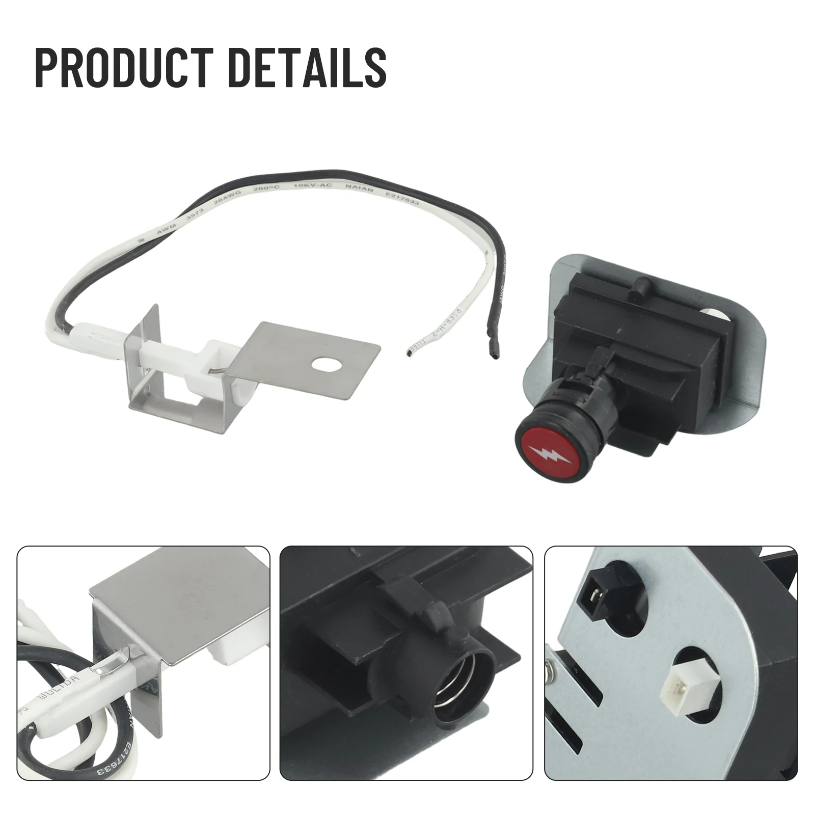 Ignition Kit Reliable Performance Gas Ignition Replacement Kit for Weber 80462 Perfect for Q100 Q120 Q200 Q220
Ignition Kit Reliable Performance Gas Ignition Replacement Kit for Weber 80462 Perfect for Q100 Q120 Q200 Q220