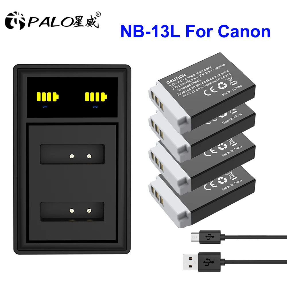 NB 13L NB13L NB-13L 1250mah Battery+USB LCD Dual charger for Canon PowerShot G5X G7X G9X G7 X Mark II G9 X,SX620 SX720 SX730 HS
NB 13L NB13L NB-13L 1250mah Battery+USB LCD Dual charger for Canon PowerShot G5X G7X G9X G7 X Mark II G9 X,SX620 SX720 SX730 HS