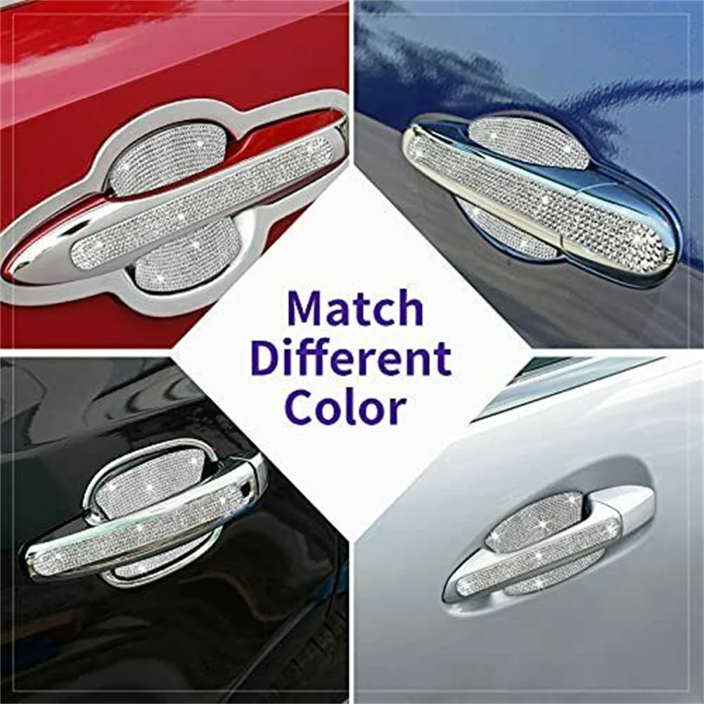 Crystal Glitter Door Handle Stickers For Car Bling Car Crystal Glitter Parts Replacement Rhinestone Silver 8Pieces
Crystal Glitter Door Handle Stickers For Car Bling Car Crystal Glitter Parts Replacement Rhinestone Silver 8Pieces