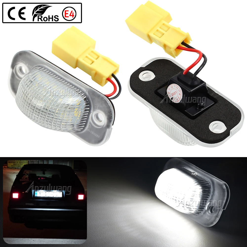

A Pair LED license plate lamp LED number plate light Car Accessories For Seat Toledo I 1 Mk1 VW Golf II 2 Mk2 Jetta II 2 Mk2