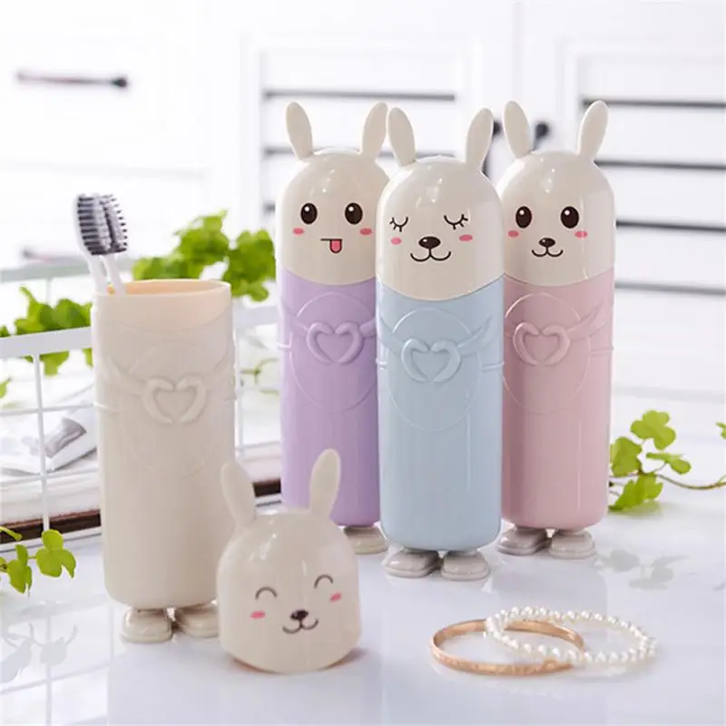 

Toothbrush Cup Portable Compression Resistance Image Cute Travel Anti-dirty Multi-function Household No Occupied Land Stereo