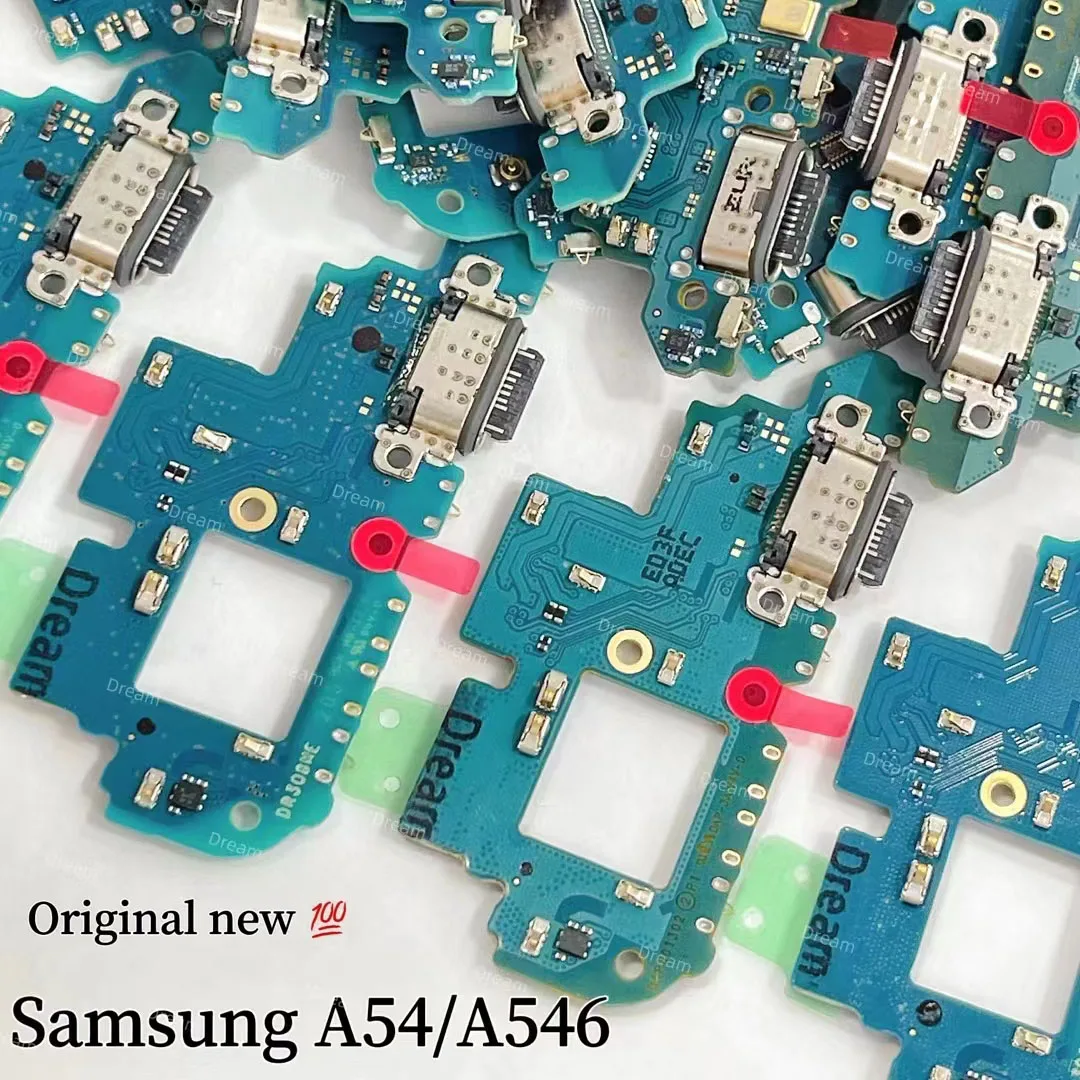 

Original Charging Port Connector Dock Sensor Menu Button Flex Cable Replacement For Samsung Galaxy A54 A546