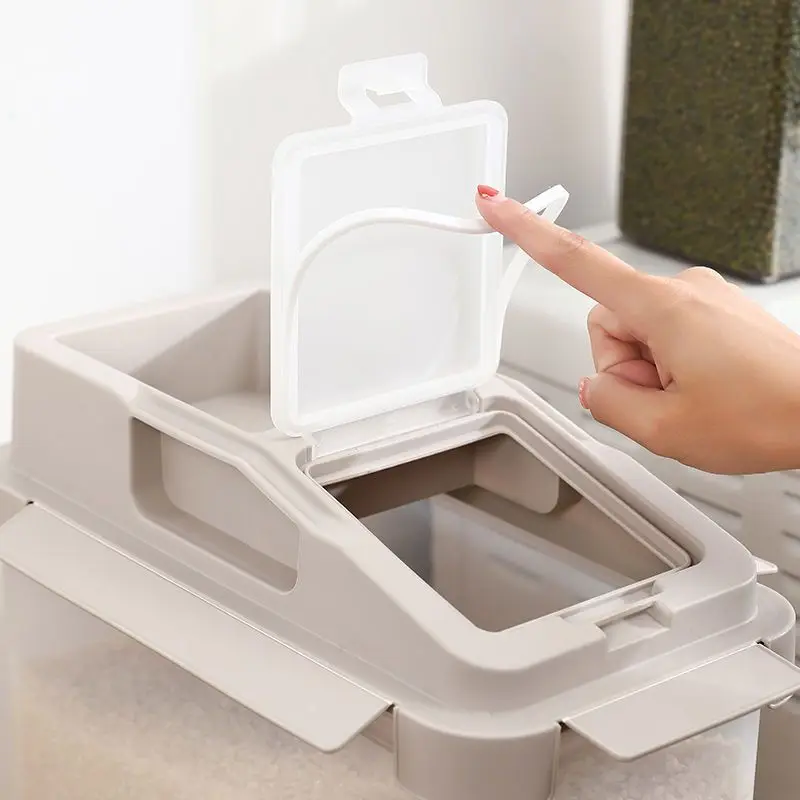 Rice Bucket Insect-proof Moisture-proof Sealed Bucket Home Kitchen with Scale Rice Flour Spaghetti Storage Jar Fresh Box
Rice Bucket Insect-proof Moisture-proof Sealed Bucket Home Kitchen with Scale Rice Flour Spaghetti Storage Jar Fresh Box