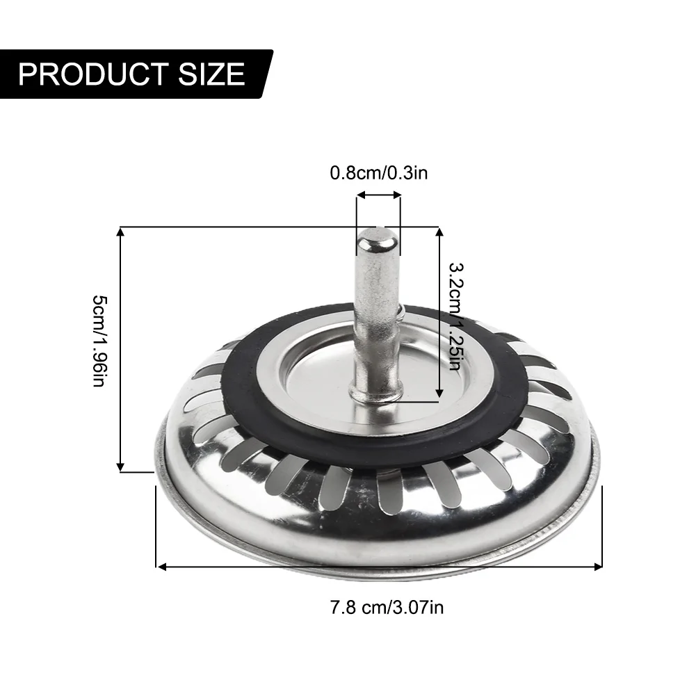 Kitchen Sink Strainer Bathtub Hair Catcher Stopper Stainless Steel Shower Drain Hole Filter Trap Kitchen Metal Sink Strainer
Kitchen Sink Strainer Bathtub Hair Catcher Stopper Stainless Steel Shower Drain Hole Filter Trap Kitchen Metal Sink Strainer
