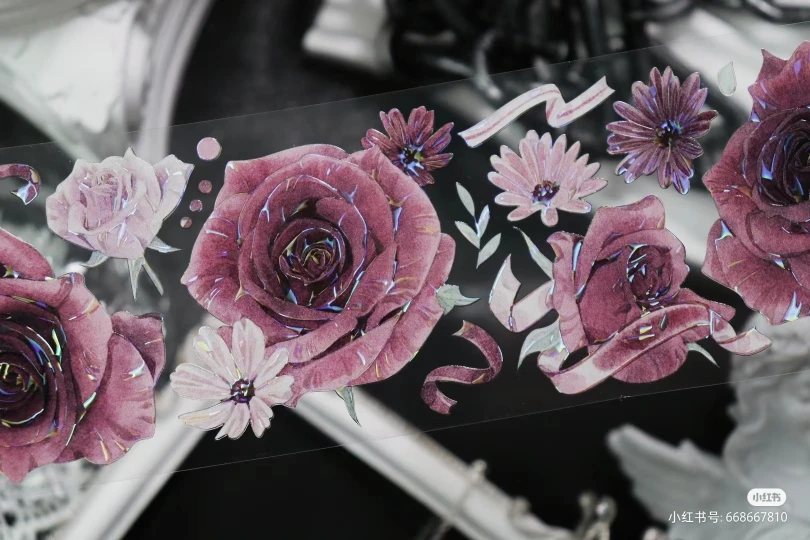 

V1-Чарли студия темно-фиолетовая Роза цветок васи Блестящая лента для домашних животных