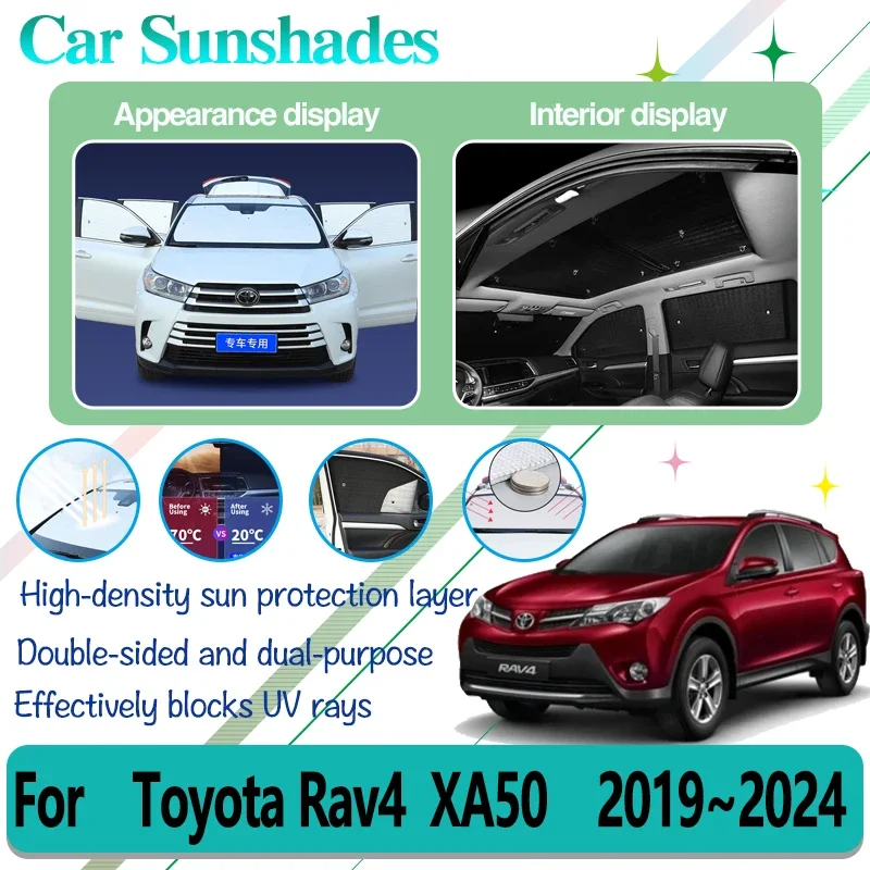 

Full Sun Visors For Toyota RAV4 2020 Accessories 2019~2024 XA50 Suzuki Across Car Window Shading Sun Protector Car Accessories