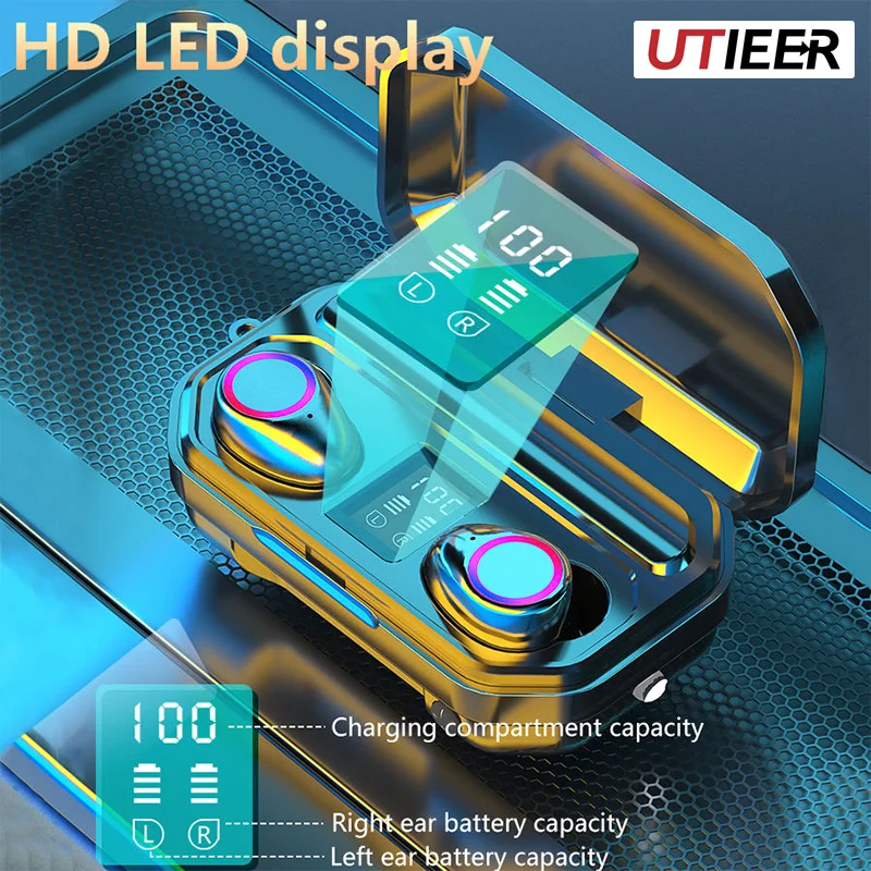 Wireless Earphone Gaming In-ear Waterproof BT 5.0 TWS Earbuds LED Display Power Bank Microphone BT Earphone
Wireless Earphone Gaming In-ear Waterproof BT 5.0 TWS Earbuds LED Display Power Bank Microphone BT Earphone