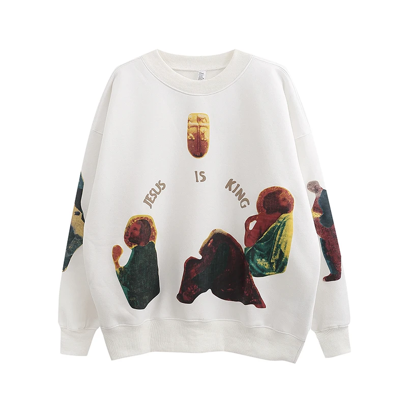 High Quality 23SS Jesus Is King Hoodie Men Women Crewneck Painting Graphic CPFM Sweater HipHop Oversize White Sweatshirts
High Quality 23SS Jesus Is King Hoodie Men Women Crewneck Painting Graphic CPFM Sweater HipHop Oversize White Sweatshirts