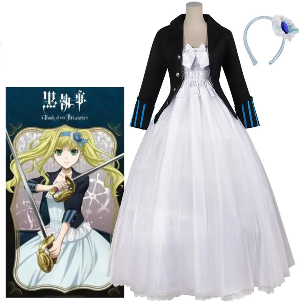 Japanese Anime Black Butler Fiancee Elizabethethel Cordelia Midford Lizzy Cosplay Costume Suit Women Dress Outerwear Clothing
Japanese Anime Black Butler Fiancee Elizabethethel Cordelia Midford Lizzy Cosplay Costume Suit Women Dress Outerwear Clothing