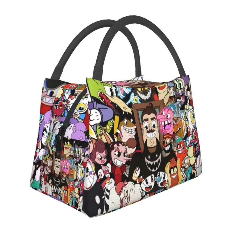 Hot Game Cartoon Cuphead Mugman Insulated Lunch Bags for Women Portable Thermal Cooler Food Lunch Box Work Travel
Hot Game Cartoon Cuphead Mugman Insulated Lunch Bags for Women Portable Thermal Cooler Food Lunch Box Work Travel