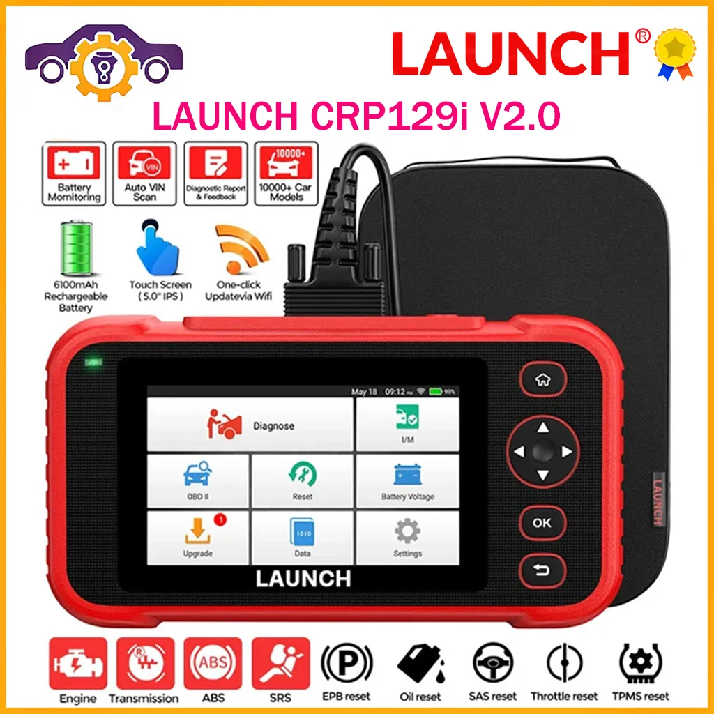 Новейший сканер LAUNCH X431 CRP129i V2.0 PK CR129X OBD2, Автомобильные диагностические инструменты, ABS SRS двигатель на 4 системе + 12 сбросов, бесплатное обновление
Новейший сканер LAUNCH X431 CRP129i V2.0 PK CR129X OBD2, Автомобильные диагностические инструменты, ABS SRS двигатель на 4 системе + 12 сбросов, бесплатное обновление