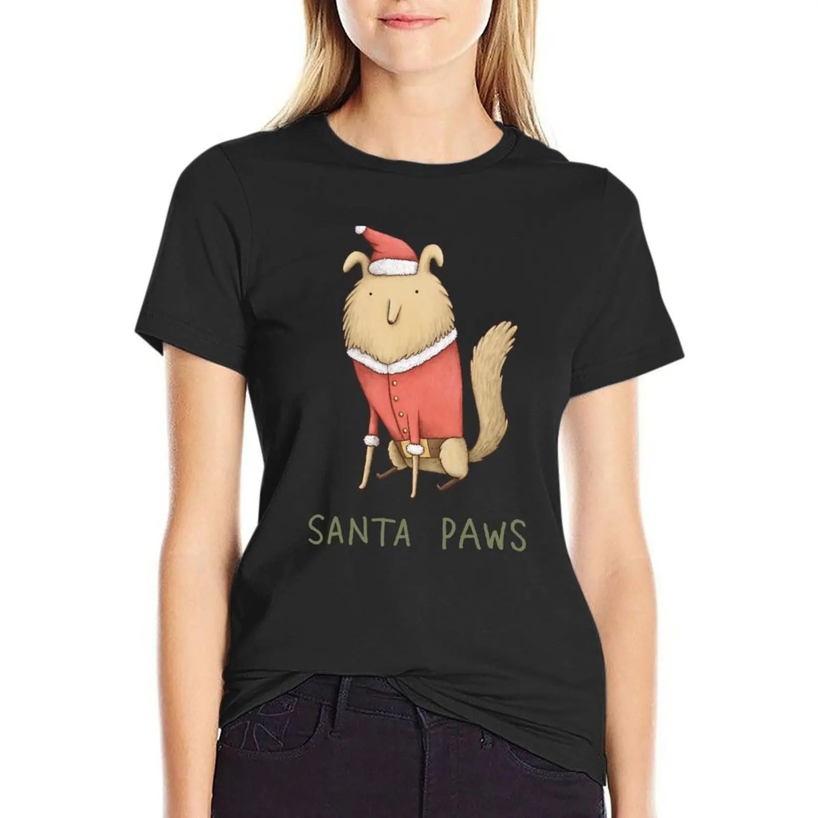 Santa Paws T-Shirt funny cute clothes lady clothes t-shirts for Women loose fit
Santa Paws T-Shirt funny cute clothes lady clothes t-shirts for Women loose fit