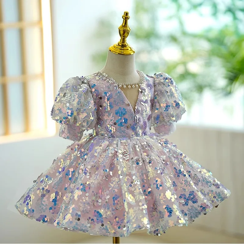 2024 Girl Princess Dress Costume Kids Luxurious Birthday Party Dresses Formal Occasion Children Sequins Ball Gown Infant Clothes
2024 Girl Princess Dress Costume Kids Luxurious Birthday Party Dresses Formal Occasion Children Sequins Ball Gown Infant Clothes