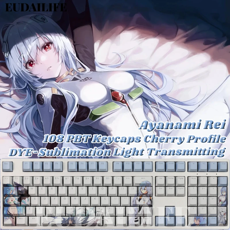 Аниме-краска Ayanami ei 108 Keycap PBT EVA светильник блимационный светопередающий переключатель Cherry MX Cross Axis для механической клавиатуры
Аниме-краска Ayanami ei 108 Keycap PBT EVA светильник блимационный светопередающий переключатель Cherry MX Cross Axis для механической клавиатуры