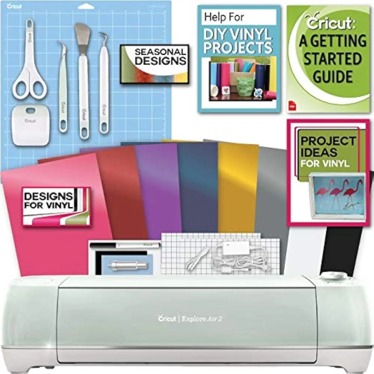 Машина Cricut Explore Air 2 с виниловым пакетом и комплектом необходимых инструментов, стартовая машина для резки и руководство с поставками
Машина Cricut Explore Air 2 с виниловым пакетом и комплектом необходимых инструментов, стартовая машина для резки и руководство с поставками