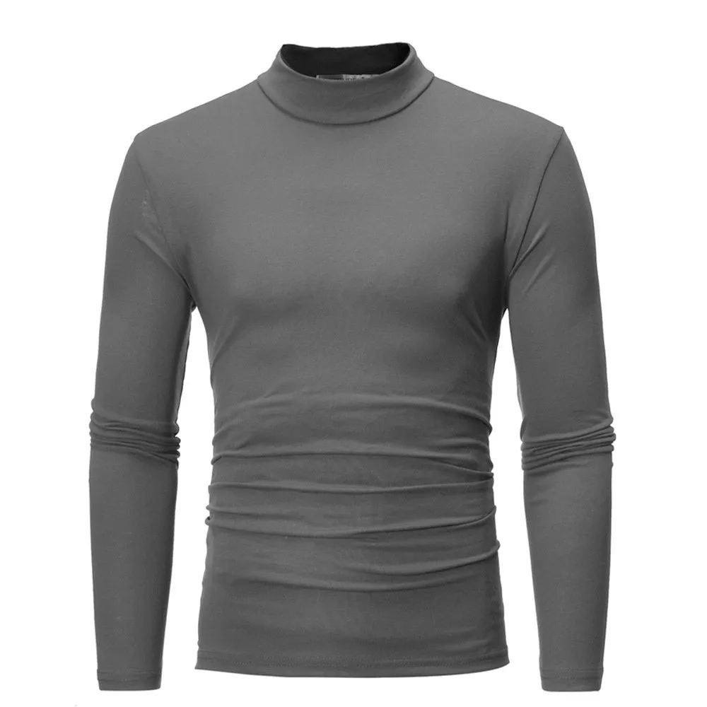 Hot Winter Warm Men Mock Neck Basic Plain T-shirt Blouse Pullover Long Sleeve Top Male Outwear Slim Fit Stretch Fashion Sweater
Hot Winter Warm Men Mock Neck Basic Plain T-shirt Blouse Pullover Long Sleeve Top Male Outwear Slim Fit Stretch Fashion Sweater