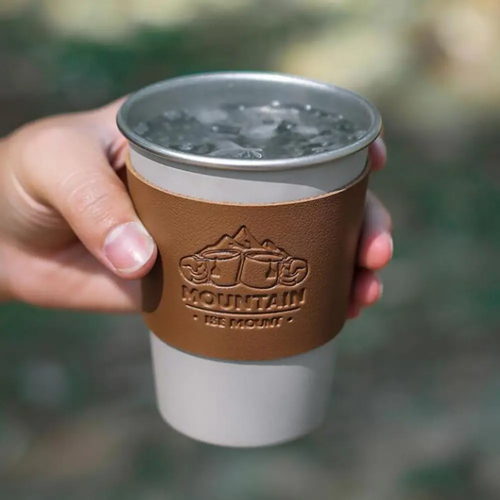 Faux Leather Case Non-slip Thickened Anti-scald Comfortable Grip Outdoor Stainless Steel Cup Cup Cover for Camping
Faux Leather Case Non-slip Thickened Anti-scald Comfortable Grip Outdoor Stainless Steel Cup Cup Cover for Camping