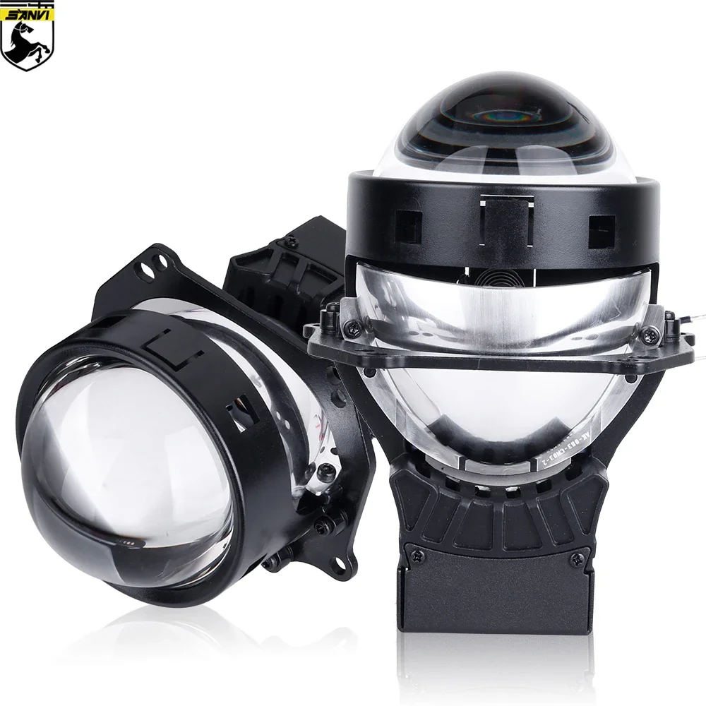 

Sanvi Car 3 Inch 12V 55W 5500K Bi-led Lens LED Projector Headlight Hella 3R G5 Dual Reflector Headlamp Lens Auto Lights Retrofit