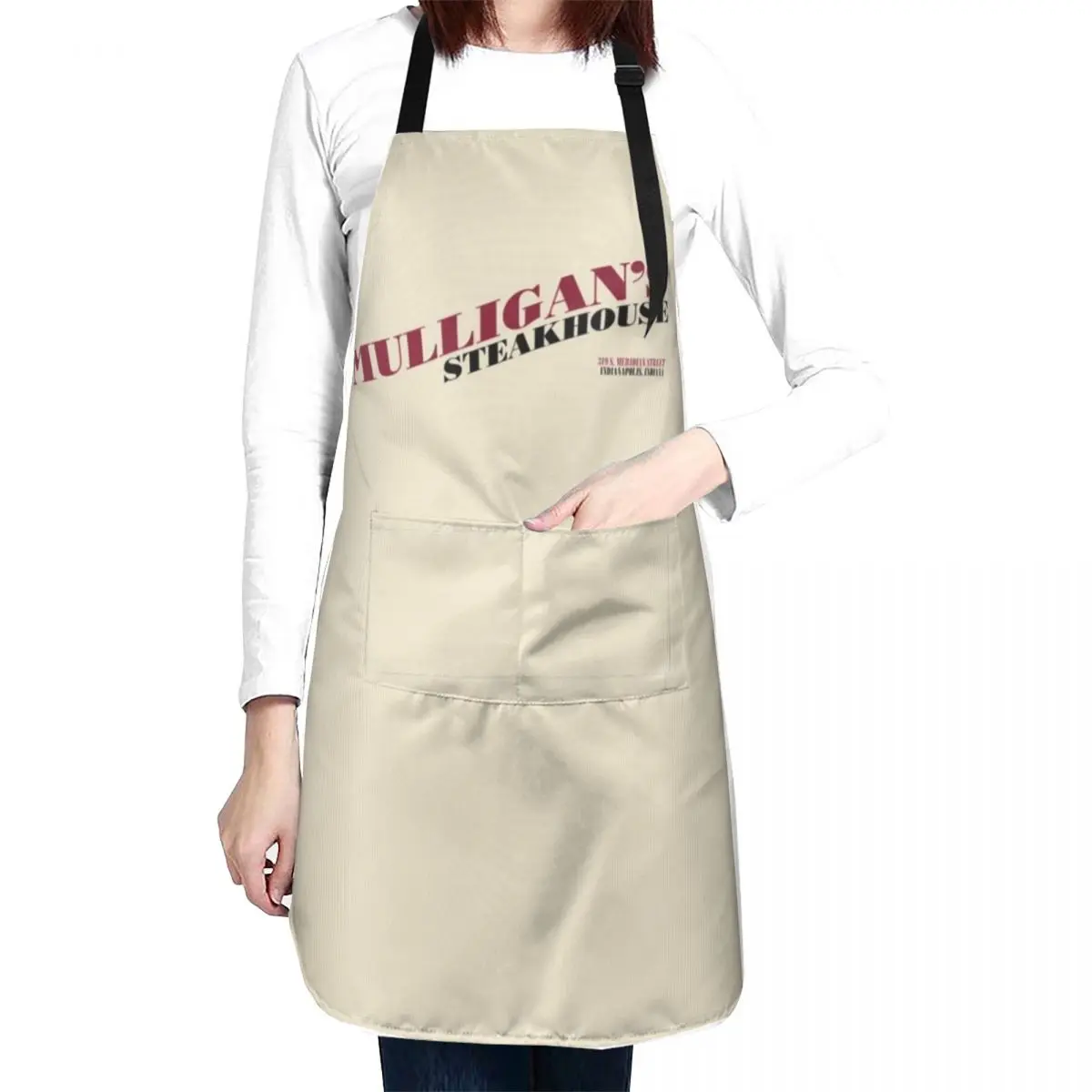 

Mulligan's Steakhouse Apron Hairdresser Apron Bib For Kitchen Chef jacket men