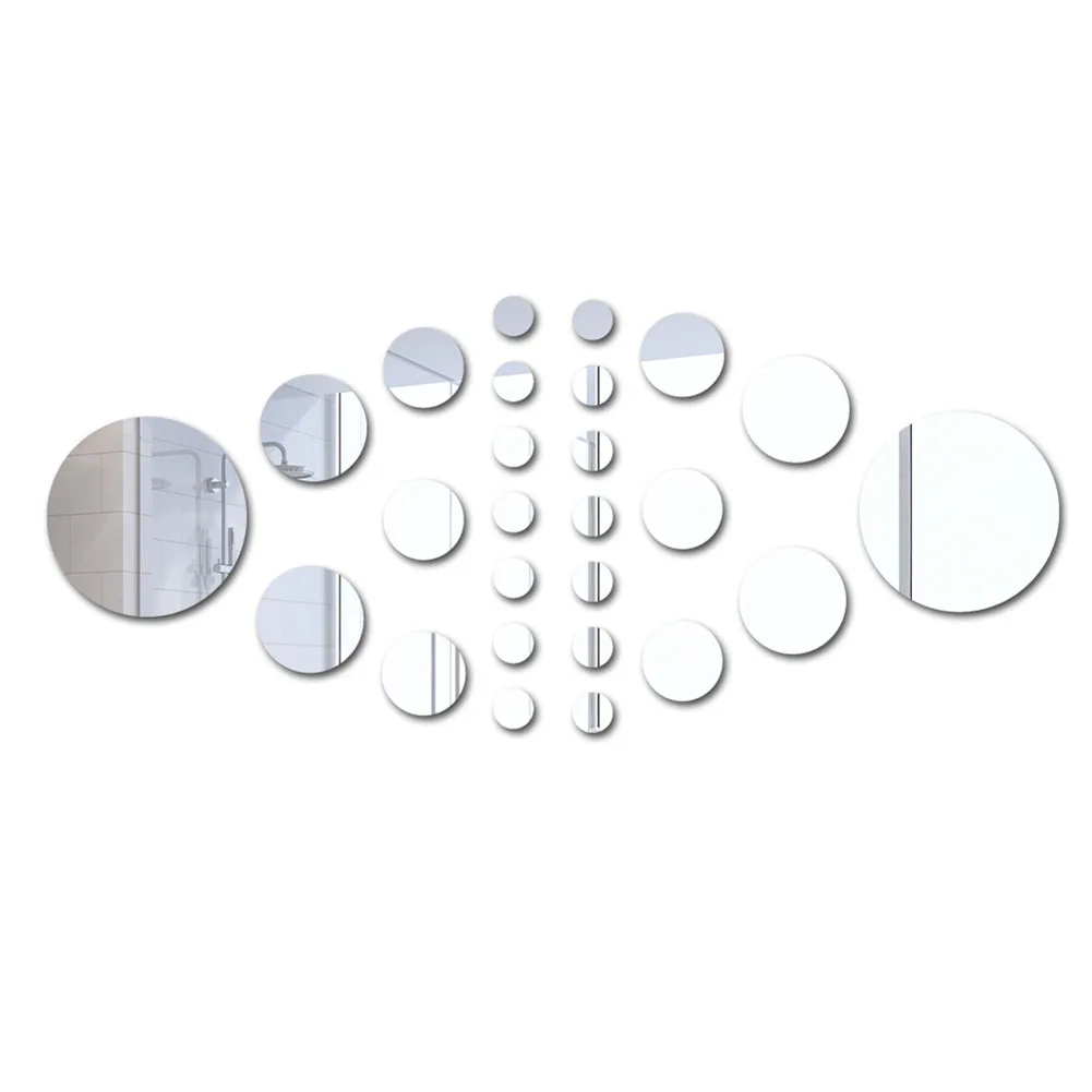 Зеркальные настенные наклейки 15 см * 2 шт., акриловые легко съемные зеркальные настенные 3d-наклейки 26 шт. 
Зеркальные настенные наклейки 15 см * 2 шт., акриловые легко съемные зеркальные настенные 3d-наклейки 26 шт.
