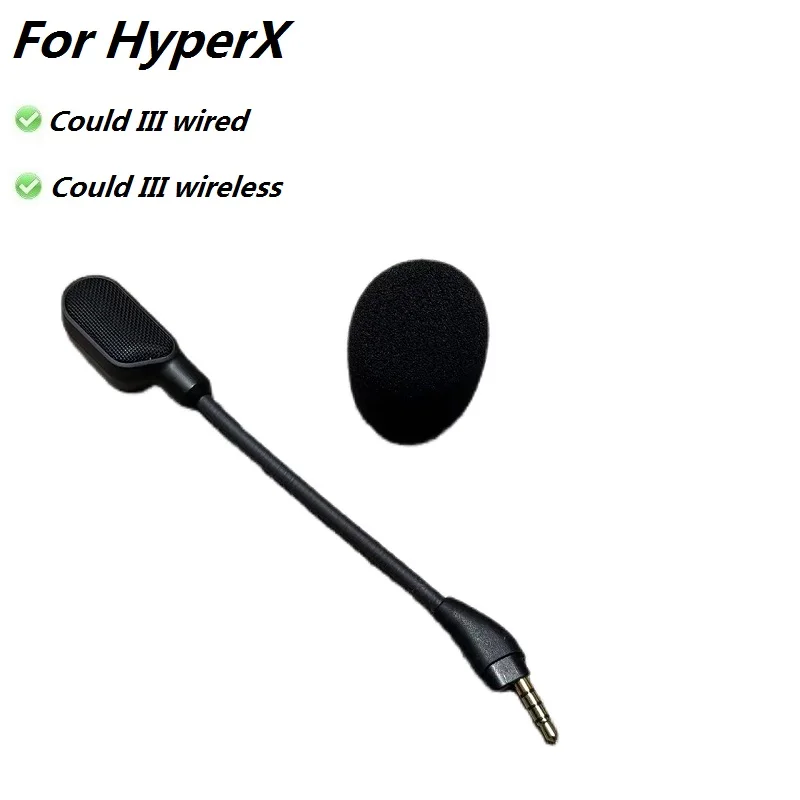 Original Headset Microphones for HyperX Could III wired/wireless headphones Could3/Could 3 Noise Cancelling mic spare parts pads Original Headset Microphones for HyperX Could III wired/wireless headphones Could3/Could 3 Noise Cancelling mic spare parts pads