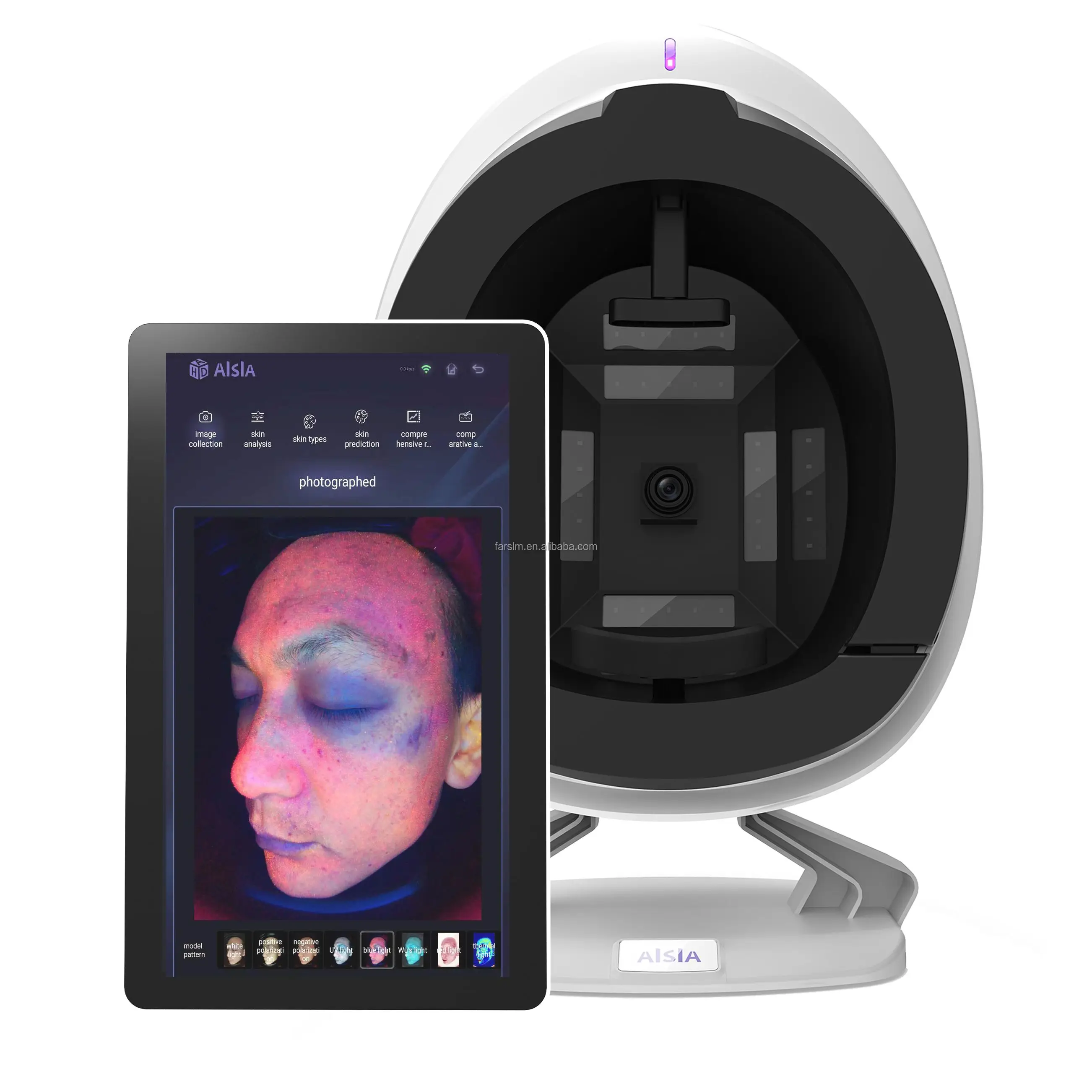 

AISIA 3D AI Digital HD Skin Analyzer Facial Scanner Moisture Detection Skin Problem Diagnosis Face Analysis Beauty Device