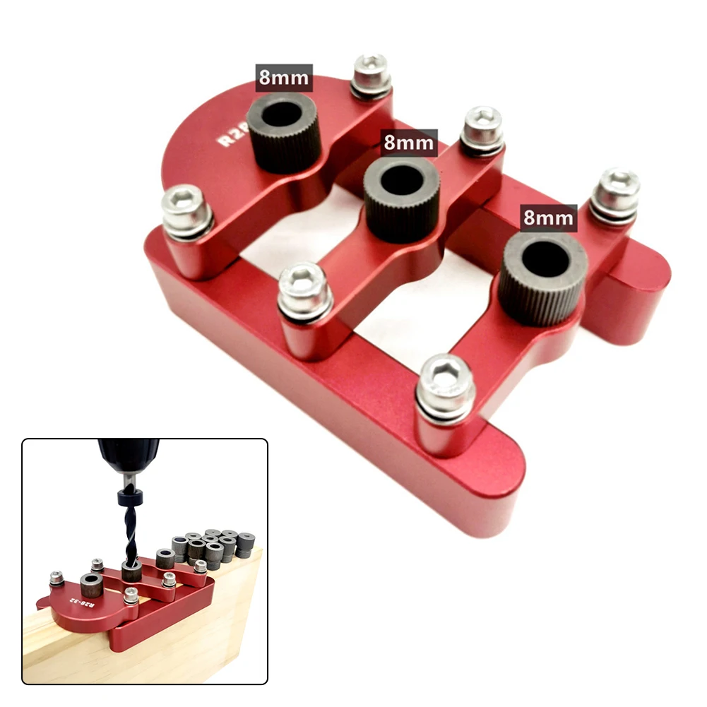 Self Centering Dowelling Jig Dowel Drilling Pocket Hole Jig Punch Locator 2-10mm Aluminum Alloy For Holding 12-42mm Wood
Self Centering Dowelling Jig Dowel Drilling Pocket Hole Jig Punch Locator 2-10mm Aluminum Alloy For Holding 12-42mm Wood